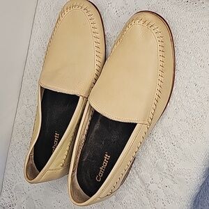 Giorgio Brutini Carharrt soft cream leather slip on loafer shoes sz 13 EEE
